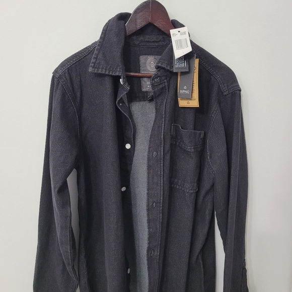 Black Buffalo Jean jacket (small) - Picture 2 of 3